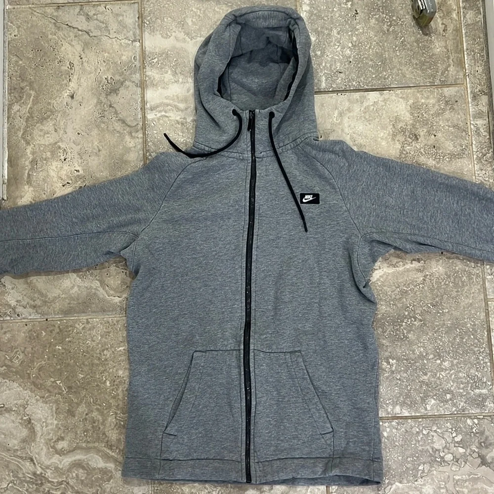 Nike‎ MODERN Zip Hoodie 'Carbon Grey' Sz Small